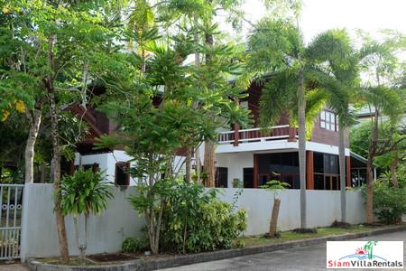 Contemporary Thai Teak Four Bedroom Pool Villa for Rent in Rawai