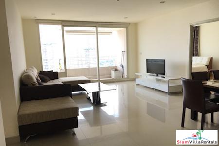Beautiful Two Bedroom, Two Bath Condo on 24th Floor Facing Krungthep Bridge, Bangkok