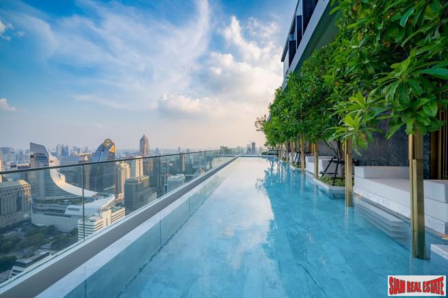 Newly Completed Ultra Luxury High-Rise Condo at Chidlom in the Pathumwan Area -Discount and Rental Guarantee 5% for 2 Years! 2 Bed Units