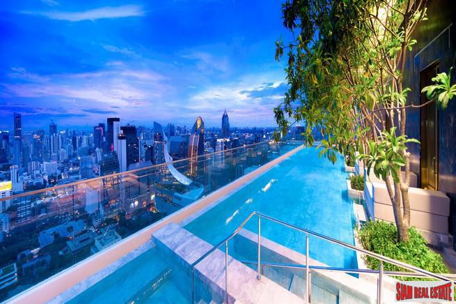 Newly Completed Ultra Luxury High-Rise Condo at Chidlom in the Pathumwan Area -Discount and Rental Guarantee 5% for 2 Years! 2 Bed Units