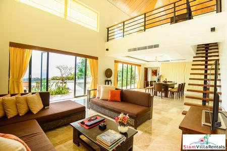 Panoramic Ocean and Lush Mountain Views from this Three Bedroom in Nai Thon