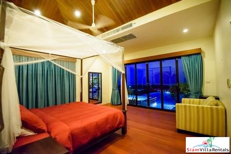 Panoramic Ocean and Lush Mountain Views from this Three Bedroom in Nai Thon