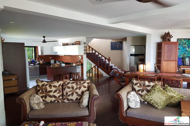 Contemporary Thai Style Three Bedroom House with Fantastic Sea Views in Rawai
