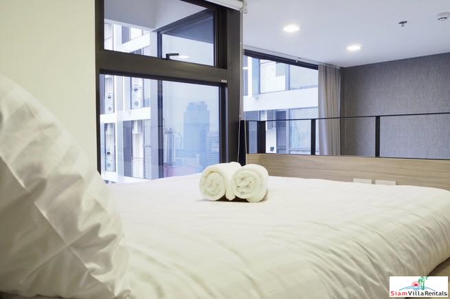 Chewathai Residence Asoke | Cozy Modern One Bedroom Duplex for Rent in Phra Ram 9-10