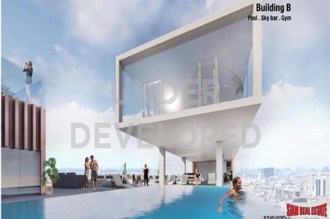 3 Bed Duplex Unit in New Development Built 500 M. from New Orange MRT Line in Rama 9-10