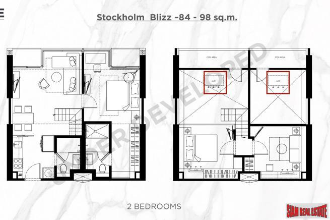 3 Bed Duplex Unit in New Development Built 500 M. from New Orange MRT Line in Rama 9-14