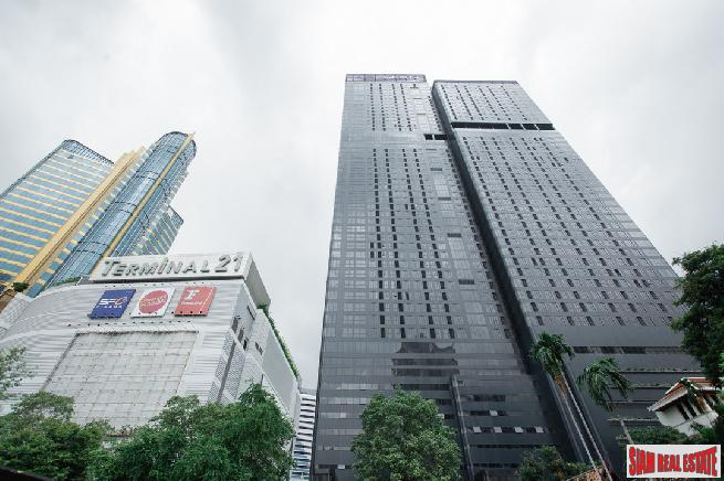 Luxury High-Rise Completed Condo at Asoke Intersection - Two Bed Units - Only 2 Units Left!-1