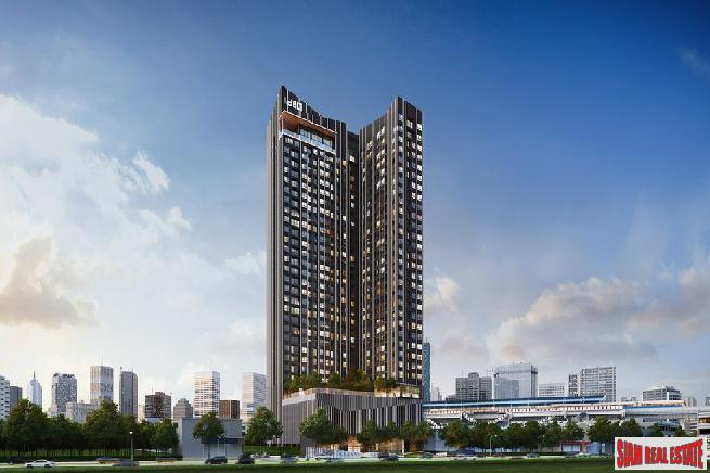 New High-Rise Condo in Construction by Leading Thai and Japanese Developers at Sukhumvit-Rama 4, Phra Khanong - 1 Bed Units-0