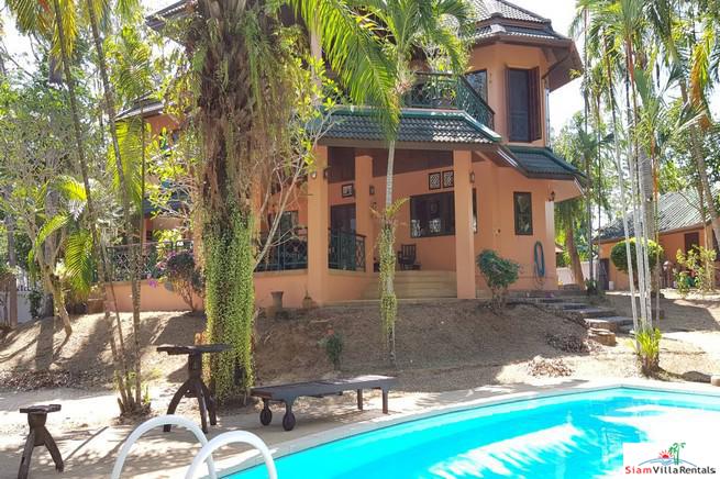 Large Private Four Bedroom House with Pool for Rent on One Rai of Land in Chalong-0