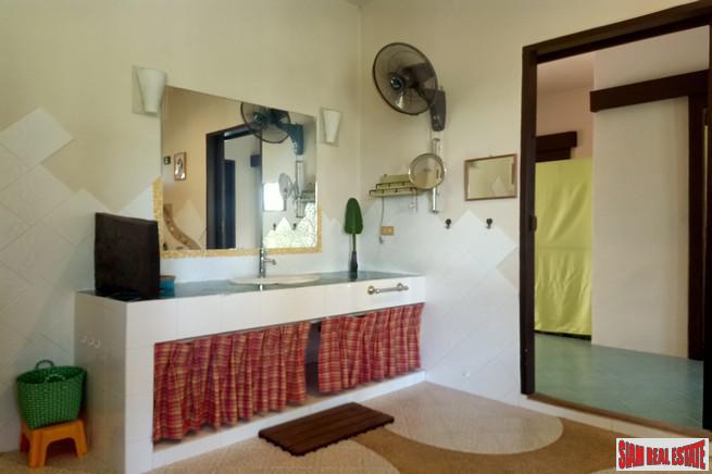 Large Private Four Bedroom House with Pool for Rent on One Rai of Land in Chalong-19