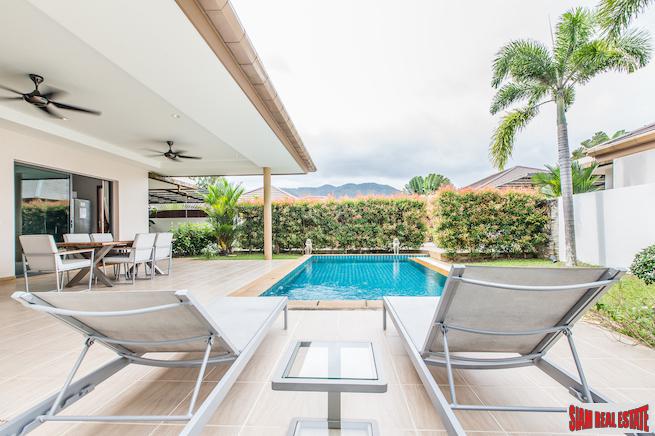 Asian Baan | Contemporary Two Bedroom Private Pool Villa with Large Private Garden in Cherng Talay