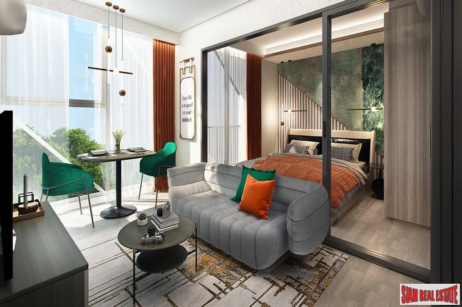 New Low-Rise Condo in Ratchada Area, Close to Offices and Shopping, 350 Metres to MRT Huai Khwang - 2 Bed, 1 Bath Units-2