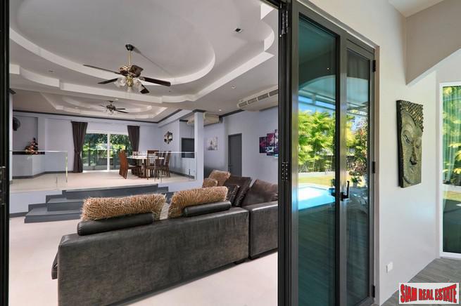 Private Five Bedroom Pool Villa with Spacious Rooms and Large Gardens for Sale in Kamala-14