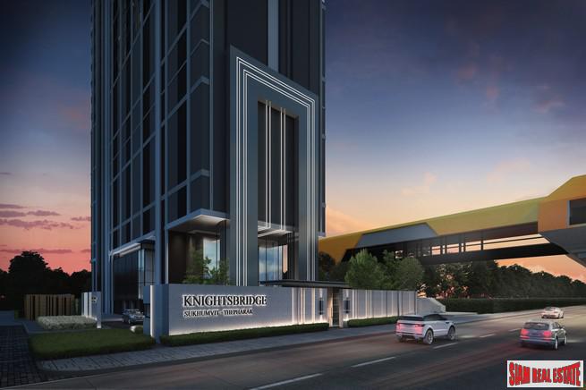New High-Rise Smart Condo in Construction with Excellent Facilities on Connecting Road between Sukhumvit and Thepharak - 0 Metres to MRT - 2 Bed Units-1