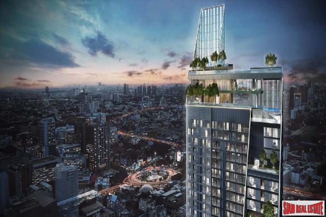 New Luxury High-Rise Condo with Amazing Facilities next to Santiphap Park and close to BTS Victory Monument - 2 Bed Units-2