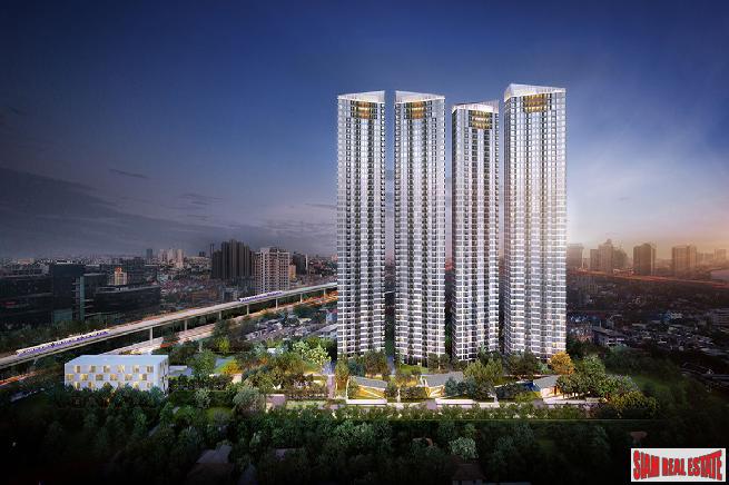 New Off-Plan Mega Project of Condos in Green Surroundings with River and City Views at Sukhumvit 64, Punnawithi - 3 Bed 73 Sqm nits-0