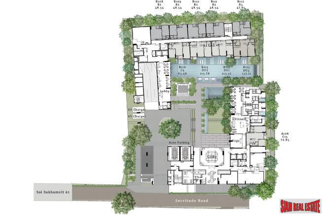 The Reserve Sukhumvit 61 | Large Two Bedroom Condo for Sale in Newly Built Low Rise - Steps to BTS Ekkamai-11