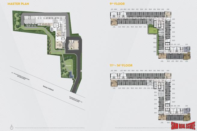 Exclusive New High-Rise Condo Launch by Leading Developers with River, Park and City Views at Rama 4 Road by Asoke and Phrom Phong -1 Bed Units - Only 12% Down-Payment!-27