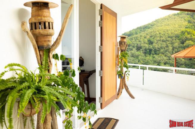 Mom Tri Villas Grand Cru | Exclusive Three Bedroom Kata Pool Villa with Panoramic Views of Chalong Bay for Rent