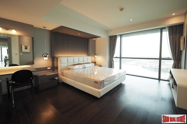 The Pano | Exceptional River Views from this Three Bedroom Corner Condo for Rent in Surasak