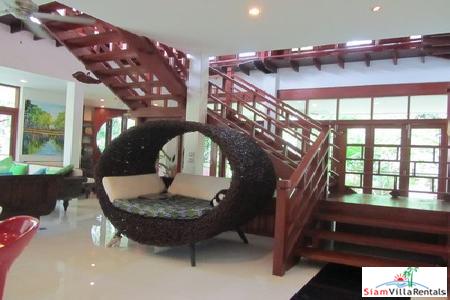 Beautiful Modern Teak House for Rent in the Nai Harn Hills-14