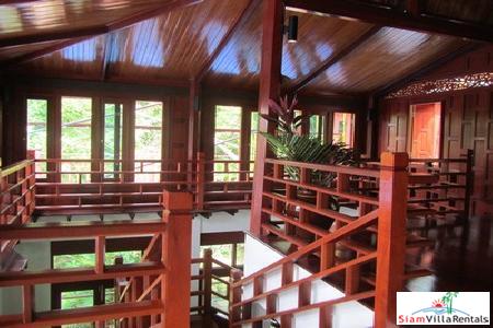 Beautiful Modern Teak House for Rent in the Nai Harn Hills